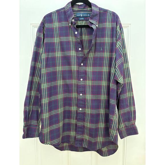 Ralph Lauren Large Blake 100% Cotton Long Sleeve Mens Shirt Excellent Condition - Picture 1 of 7